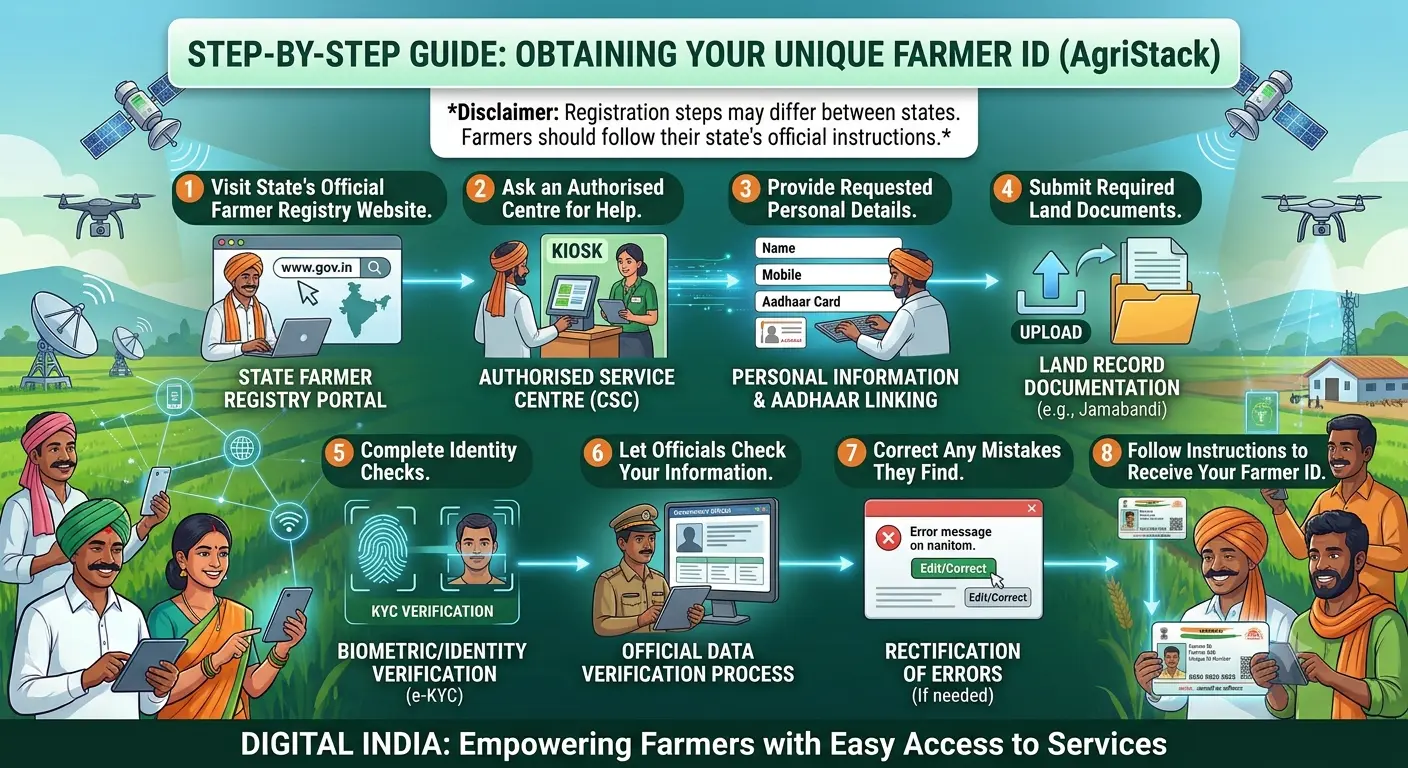 unique farmer ID step by step guideline